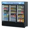 Turbo Air 67.98cuft Commercial Refrigerator with Swinging Doors Black - TGM-72RS(B)-N 