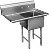 GSW USA One Compartment Sink 24 x 24 x 14 with 24in Drainboard NSF - SH24241* 