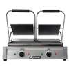 Adcraft Double 8in x 8in Electric Sandwich Panini Grill Ribbed Surface - SG-813 
