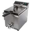 Adcraft 15lb Single Tank Electric countertop Deep Fryer with Faucet - DF-12L 