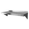 GSW USA WS-W1496 14in x 96in stainless steel Wall Mount Shelf w/Mounting Brackets 