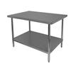 GSW USA WT-P2448 Premium 16 Gauge 48in x 24in Stainless Steel Work Table 