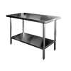 GSW USA WT-P2472 Premium 72in x 24in 16 Gauge Stainless Steel Work Table 