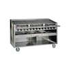 Magikitch'n 24in stainless steel Countertop Gas Radiant Charbroiler with Cabinet Base - FM-RMB-624 