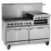 Imperial 60in Range 6 Gas Burner with 1 Convection & 1 Std Ovens - IR-6-RG24-C 