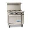 Imperial 36in Commercial Gas 6 Burner Range with 26.5in Convection Oven - IR-6-C 