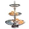 Apex Fountains Atlantis 3 Tiered Appetizer Dessert Stand Polished Stainless - ATL18-1210-S 