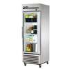 True 23cuft Stainless Steel Single Glass Door Refrigerator - T-23G-HC~FGD01 