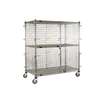 Eagle Group 27 x 51 x 69 Chrome Mobile Security Cart with Double Doors - CSC2448-X 