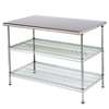 Eagle Group AdjusTable Work Table 24 x 36 x 34 Stainless Steel Work Top - T2436EBW 