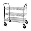 Eagle Group Medium Duty 18in x 30in Utility Cart with 3 Shelves - EU3-1830C 