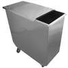 GSW USA DN-FB84 Stainless Steel 84qt Flour Ingredient Bin with Casters NSF 