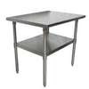 BK Resources 30in x 30in Stainles Work Table with Undershelf NSF - VTT-3030 