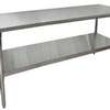 BK Resources 30in x 72in stainless steel Work Top Table with Undershelf NSF - VTT-7230 