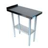 BK Resources Commercial Kitchen Stainless Filler Prep Table 24"W x 30"D - VFTS-2430 