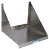 BK Resources Commercial Stainless 24in Microwave Wall Mount Shelf NSF - BKMWS-2024 