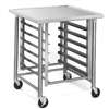 Eagle Group Commercial Stainless Mobile 30x30 Mixer Stand with 6 Pan Rack - MMT3030S 