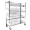 Eagle Group 60in Mobile Bakery Angled Shelf Merchandising Cart Chrome - M1860C-4 