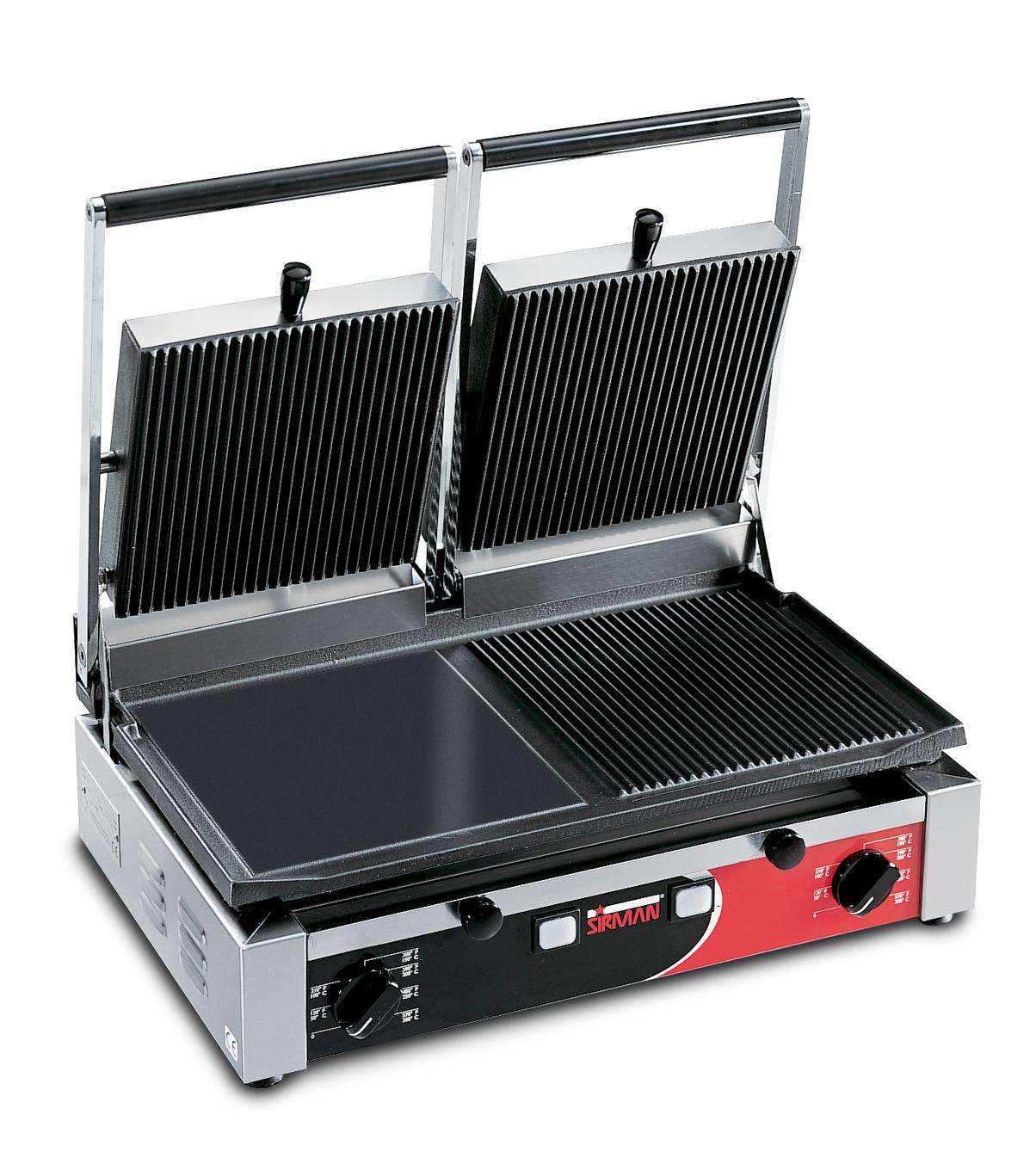 Galaxy P65SG Single Panini Grill w/ Grooved & Smooth Plates