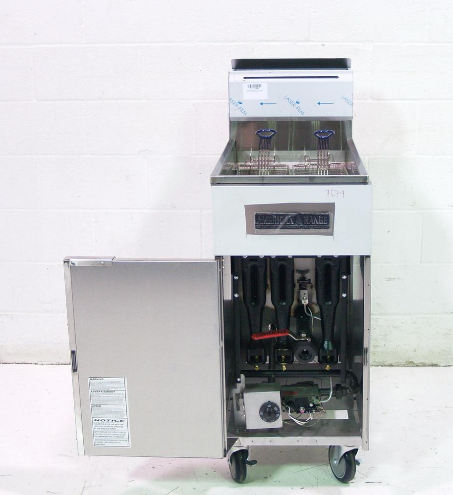 American Range AF45 45lb LP Gas Commercial Deep Fryer Heavy Duty NSF