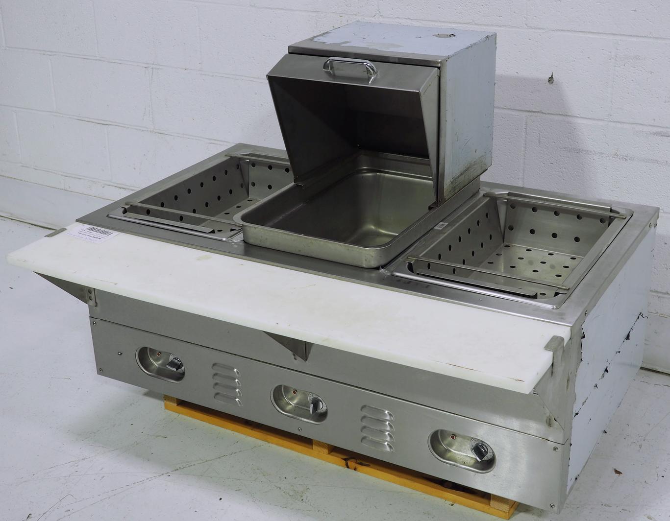 Used Crown Verity, Inc. CV3WHS Stainless Steel 3 Comp Electric Hot Dog