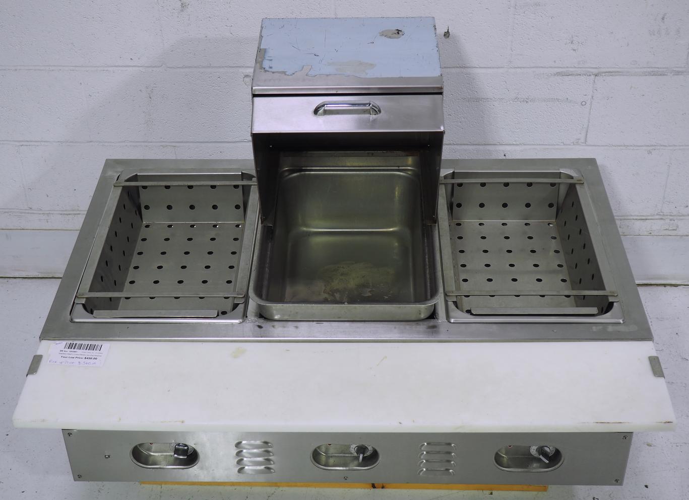 Used Crown Verity, Inc. CV3WHS Stainless Steel 3 Comp Electric Hot Dog