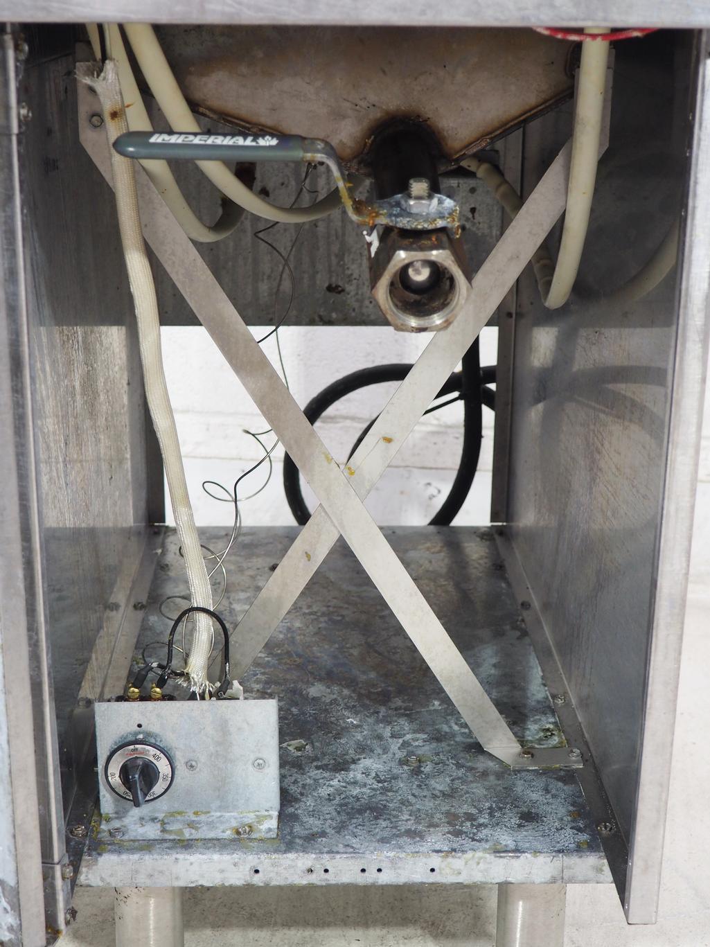 Used Imperial Range IFS40E 40lb Electric Deep Fryer Floor Model w/ (2