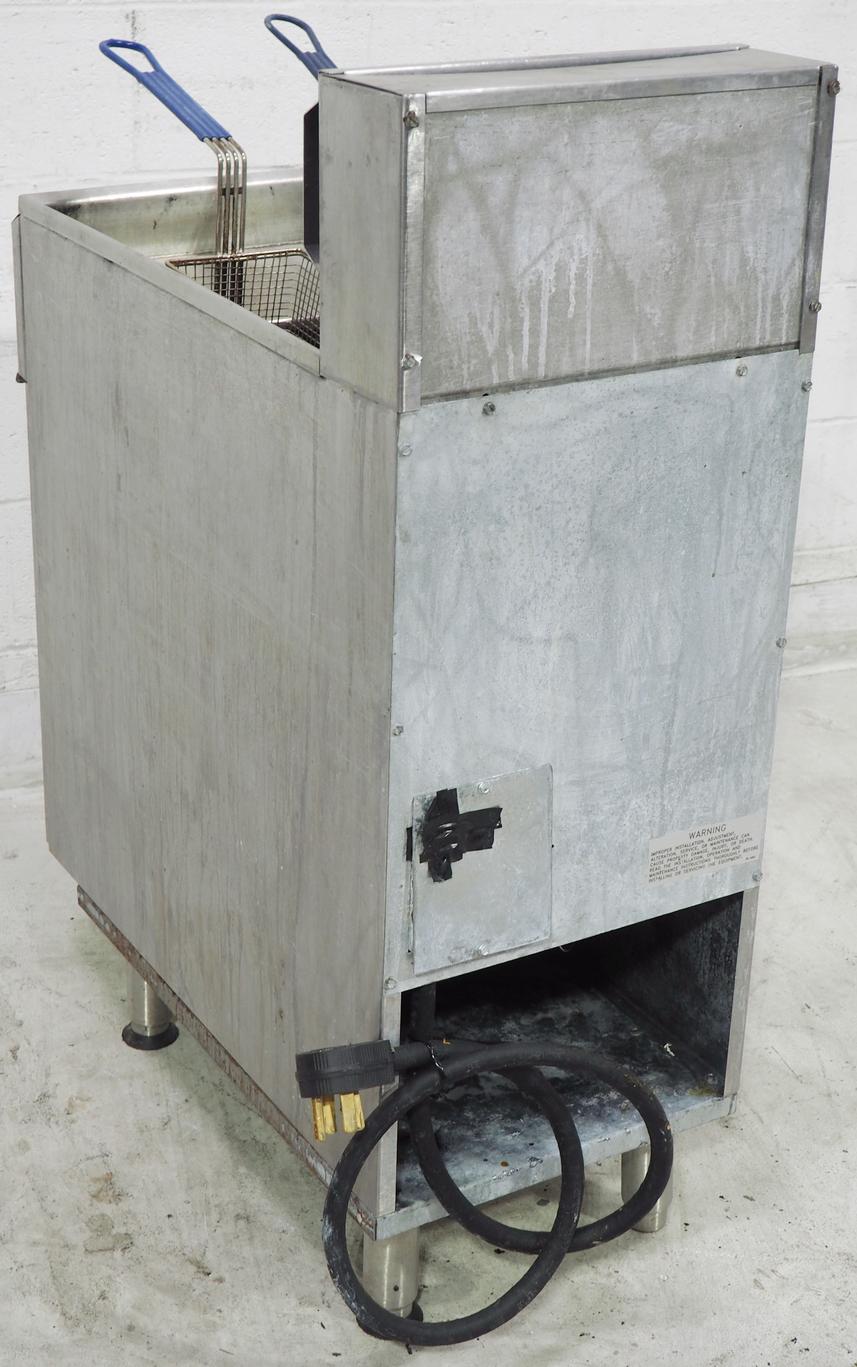 Used Imperial Range IFS40E 40lb Electric Deep Fryer Floor Model w/ (2