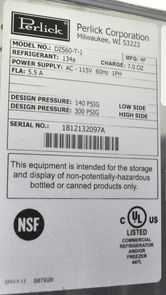 Perlick DZS60-T - Item 237795