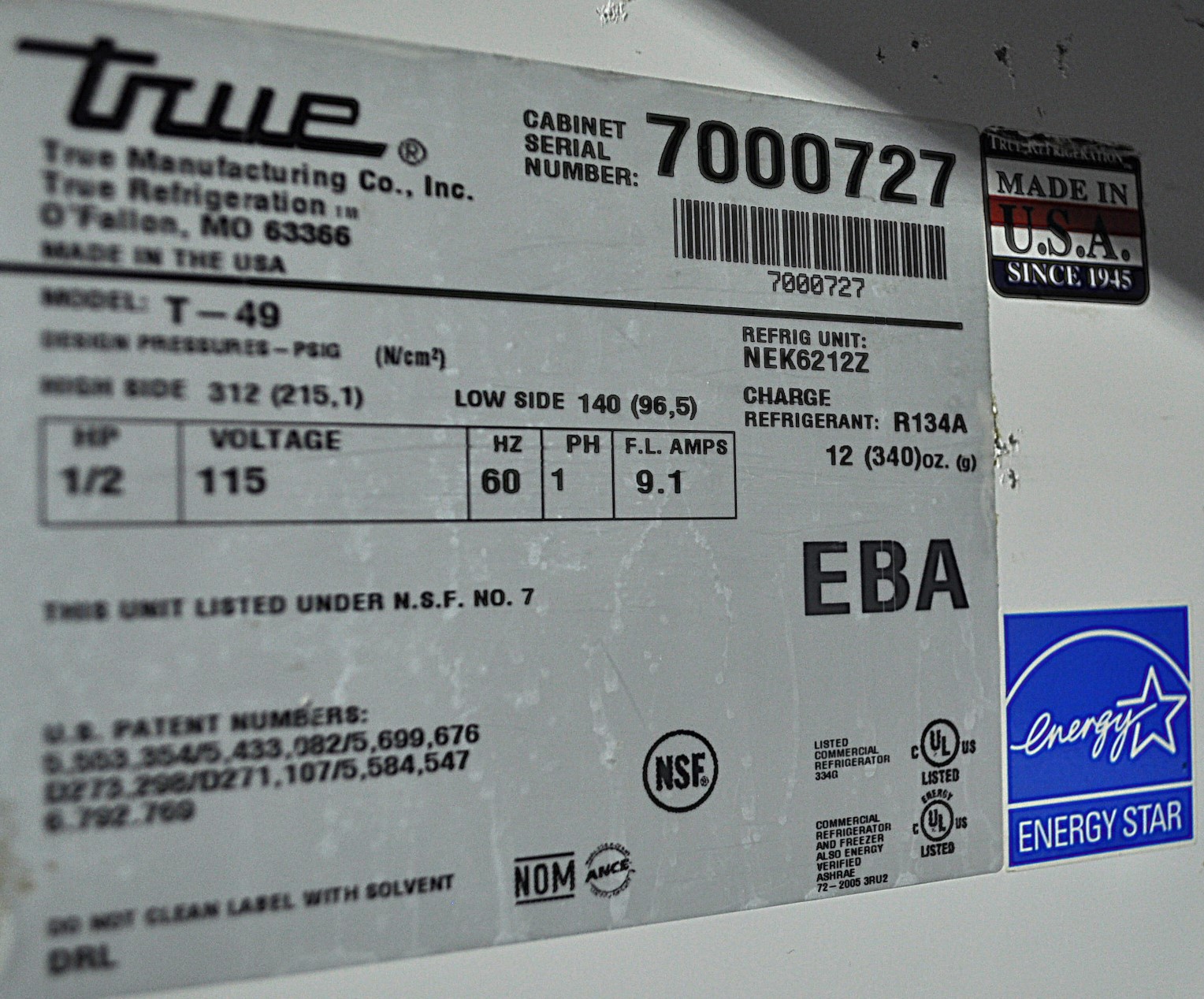 True T-49 - Item 242402