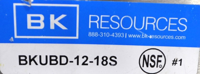BK Resources BKUBD-12-18S - Item 242612