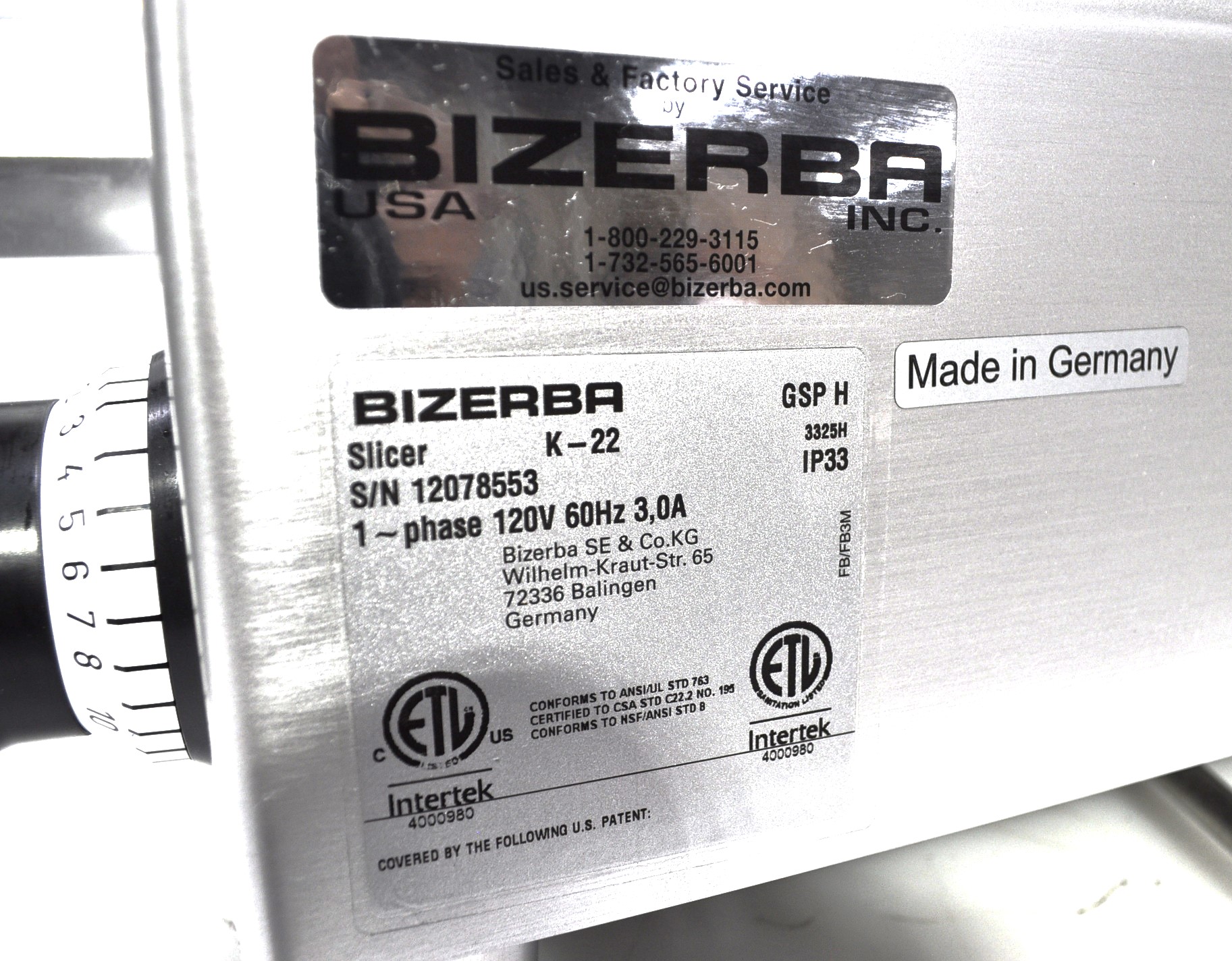 Bizerba GSP H - Item 245670