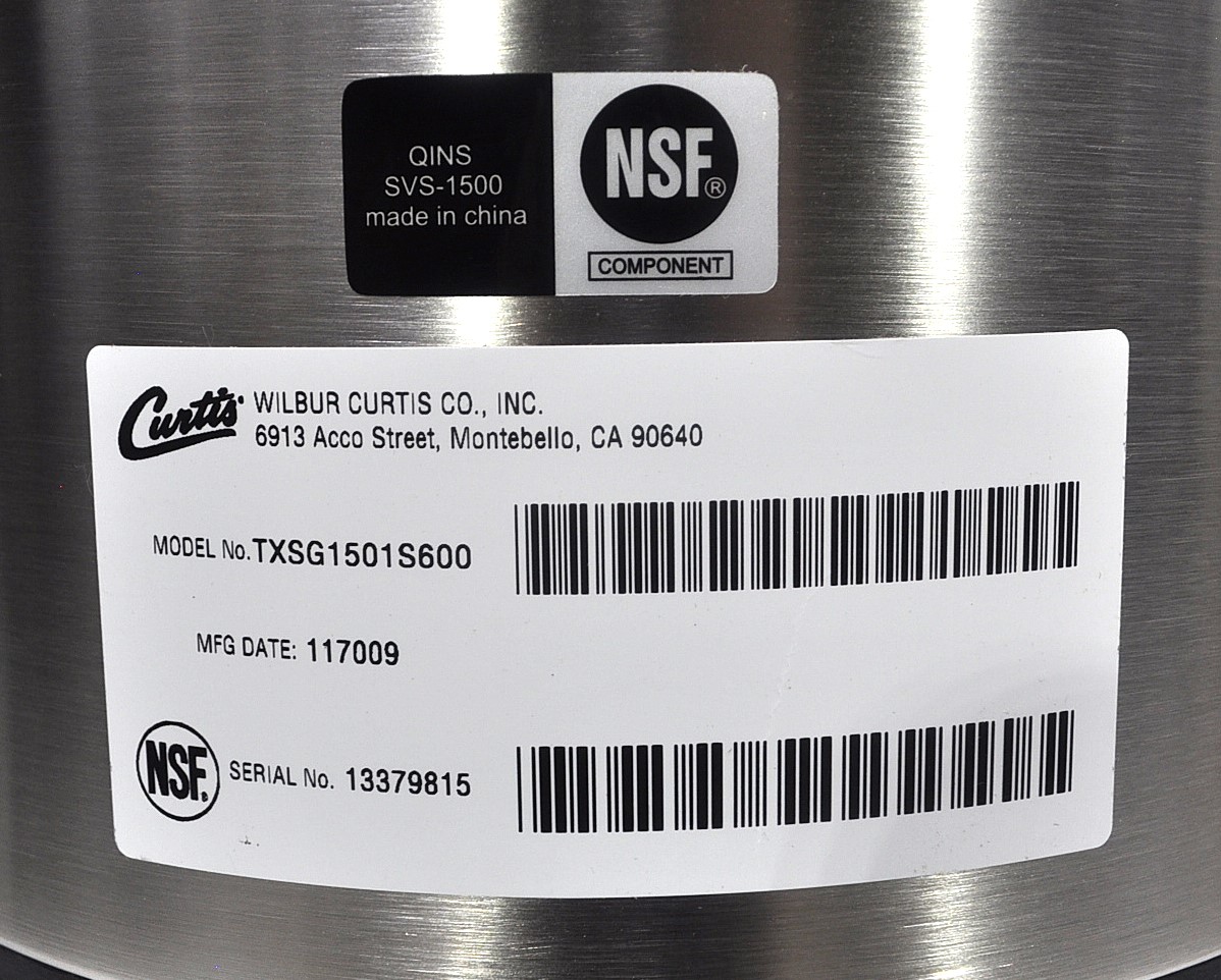 Curtis TXSG1501S600 - Item 257260