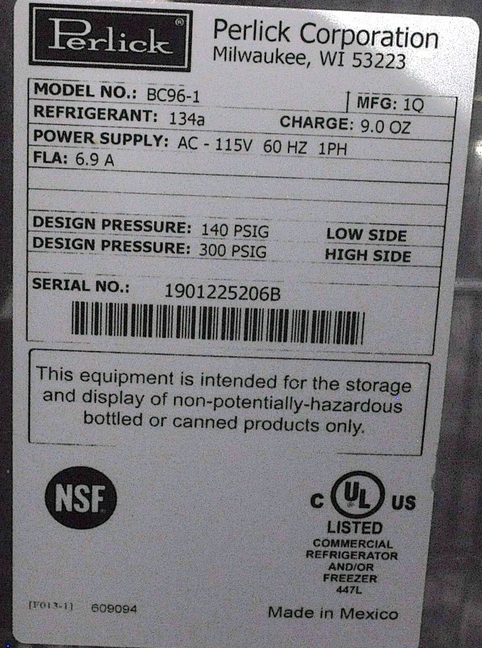 Perlick BC96-1 - Item 257783