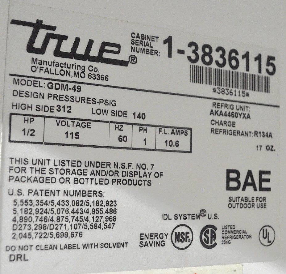 True GDM-49 - Item 259008