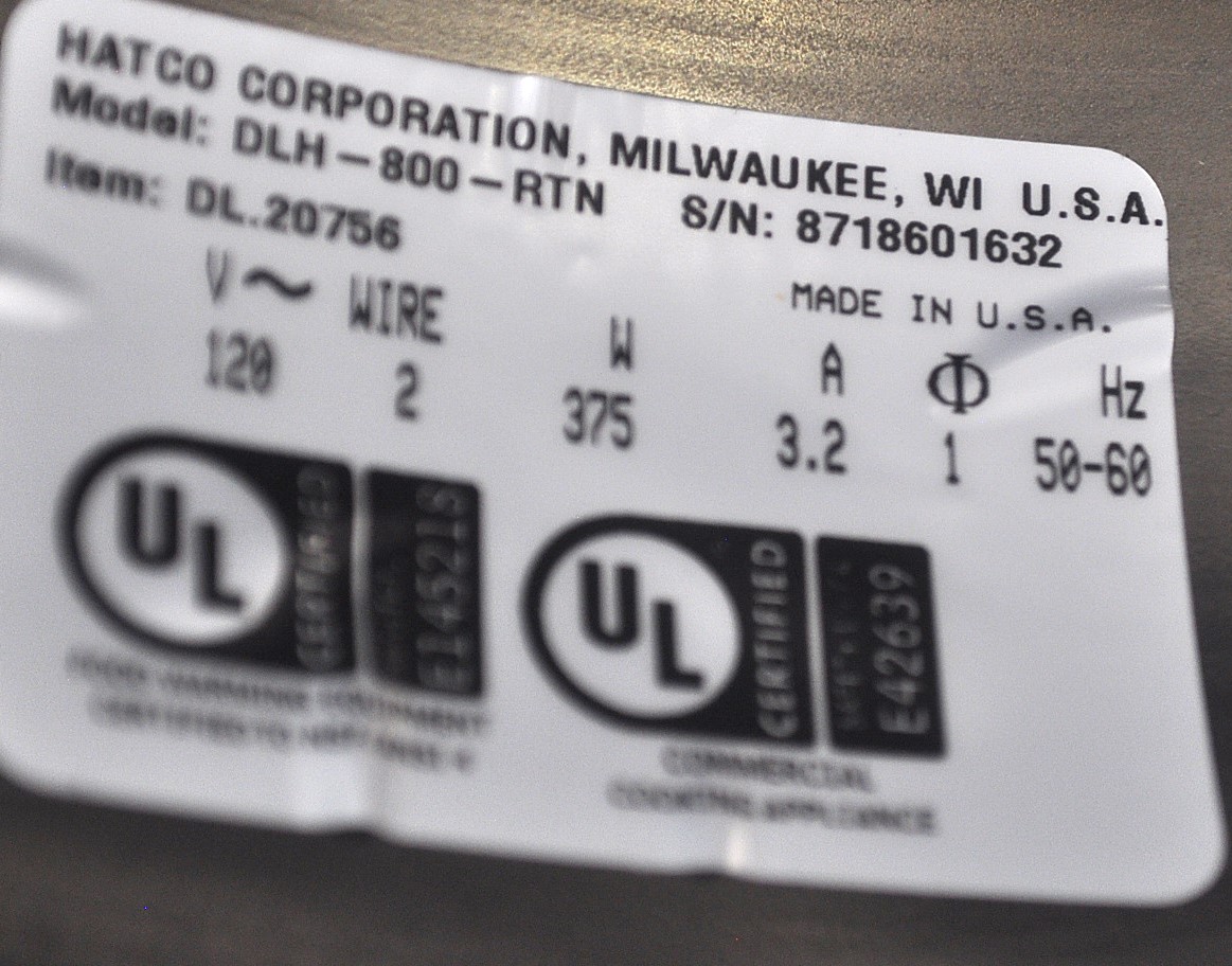 Hatco DLH-800-RTN - Item 259518
