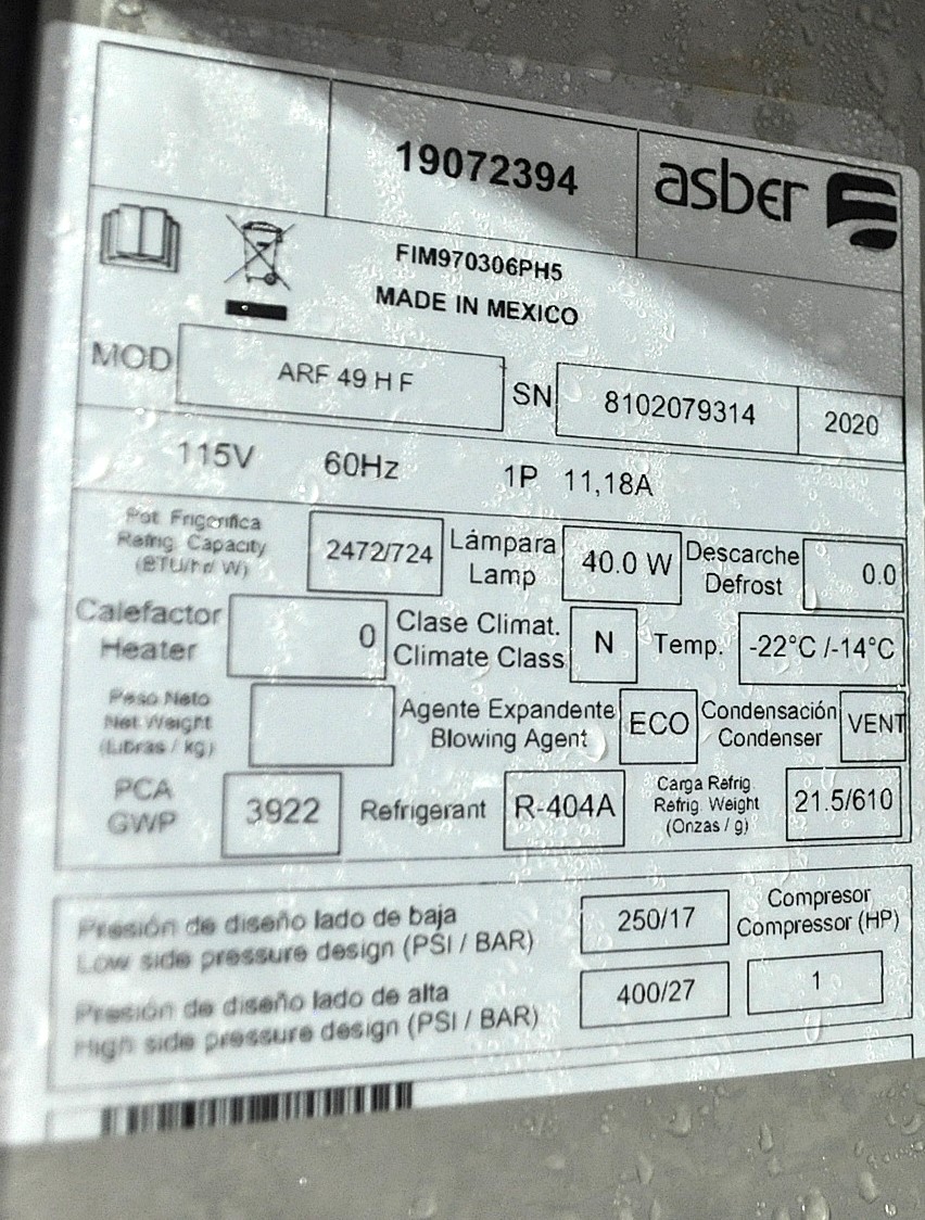 Asber ARF 49 HF - Item 260240