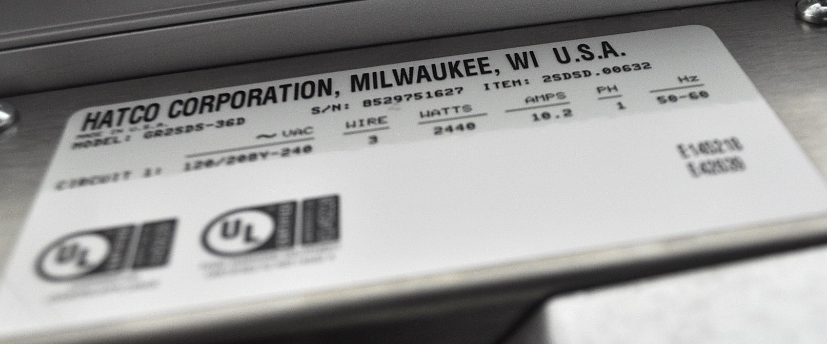 Hatco GR2SDS-36D - Item 260684