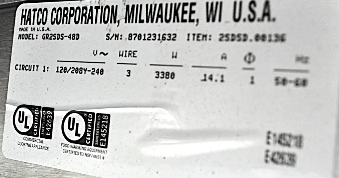 Hatco GR2SDS-36D - Item 261810
