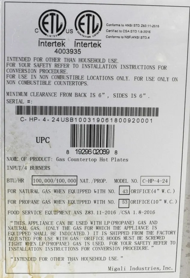 Migali HP-4-24 - Item 261994