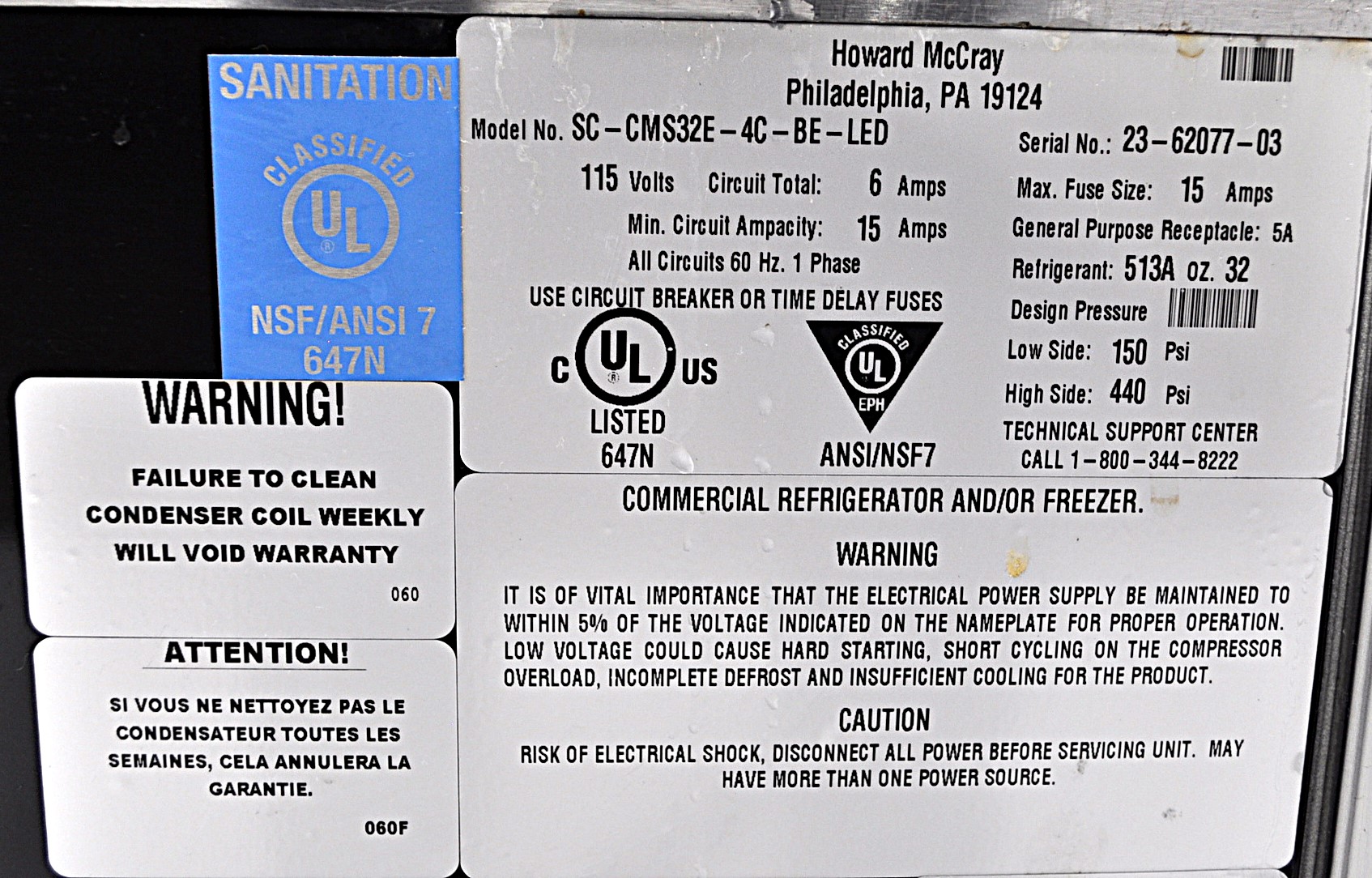 Howard McCray SC-CMS32E-4C-BE-LED - Item 262824