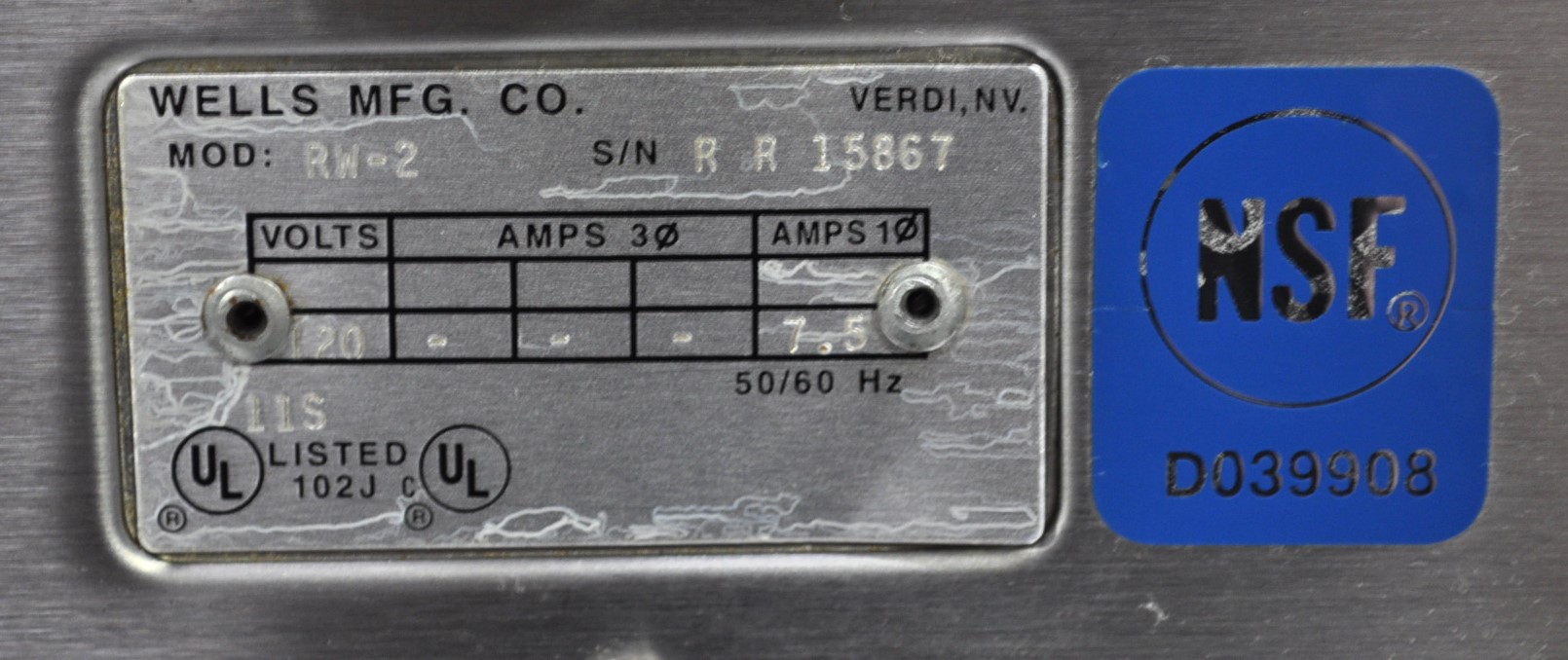 Wells RW-2 - Item 263283