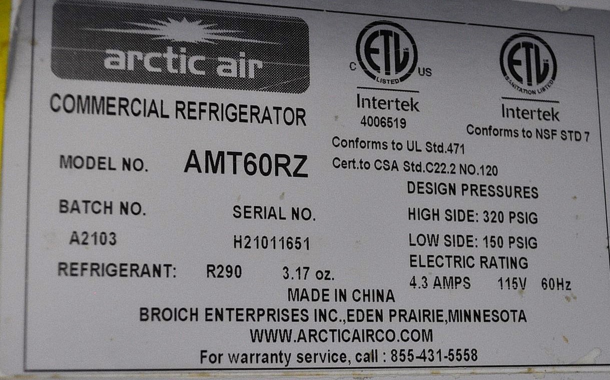 Arctic Air AMT60RZ - Item 263552
