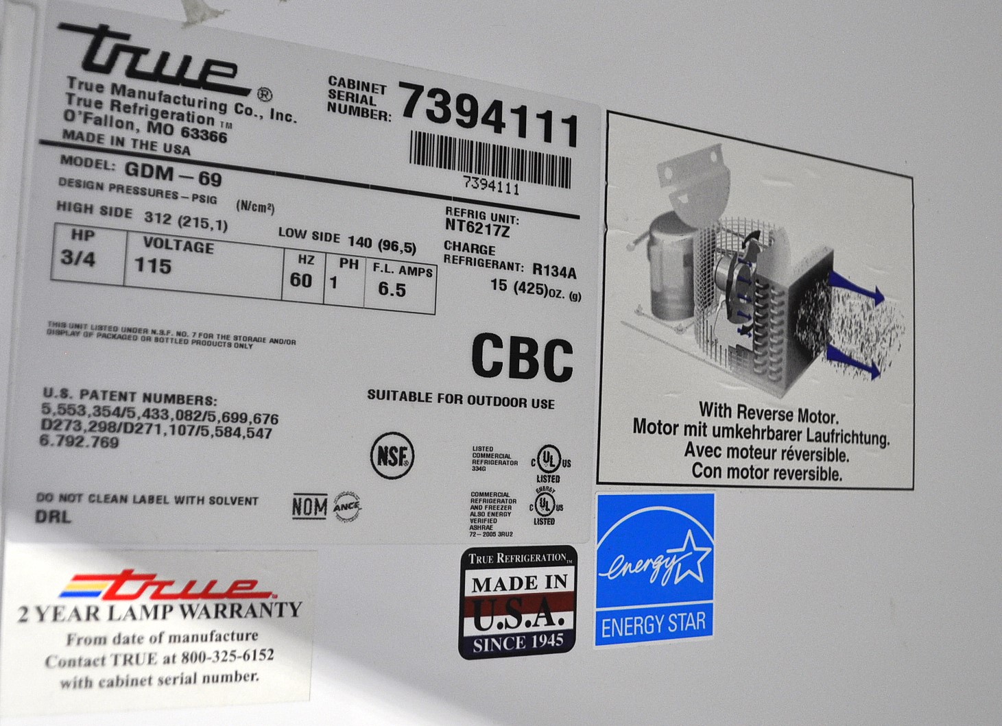 True GDM-69 - Item 264024