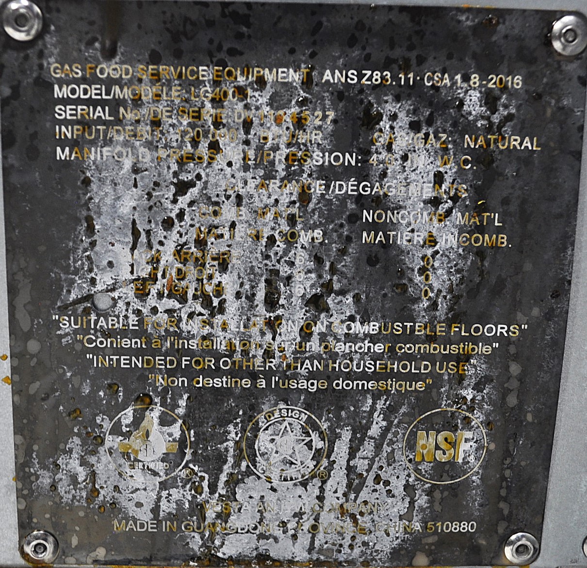 Vulcan LG400-1 - Item 264166