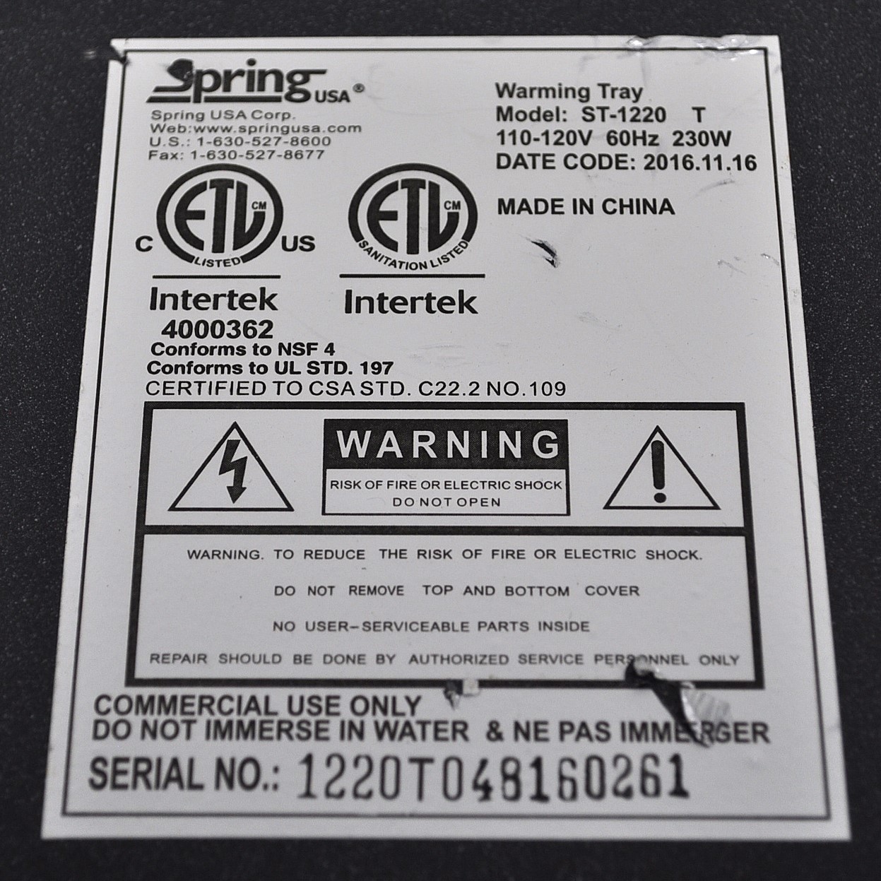 Spring USA ST-1220 - Item 264516