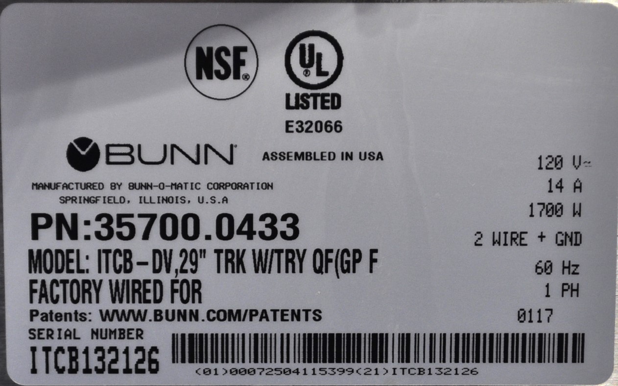 Bunn 35700.0433 - Item 264522