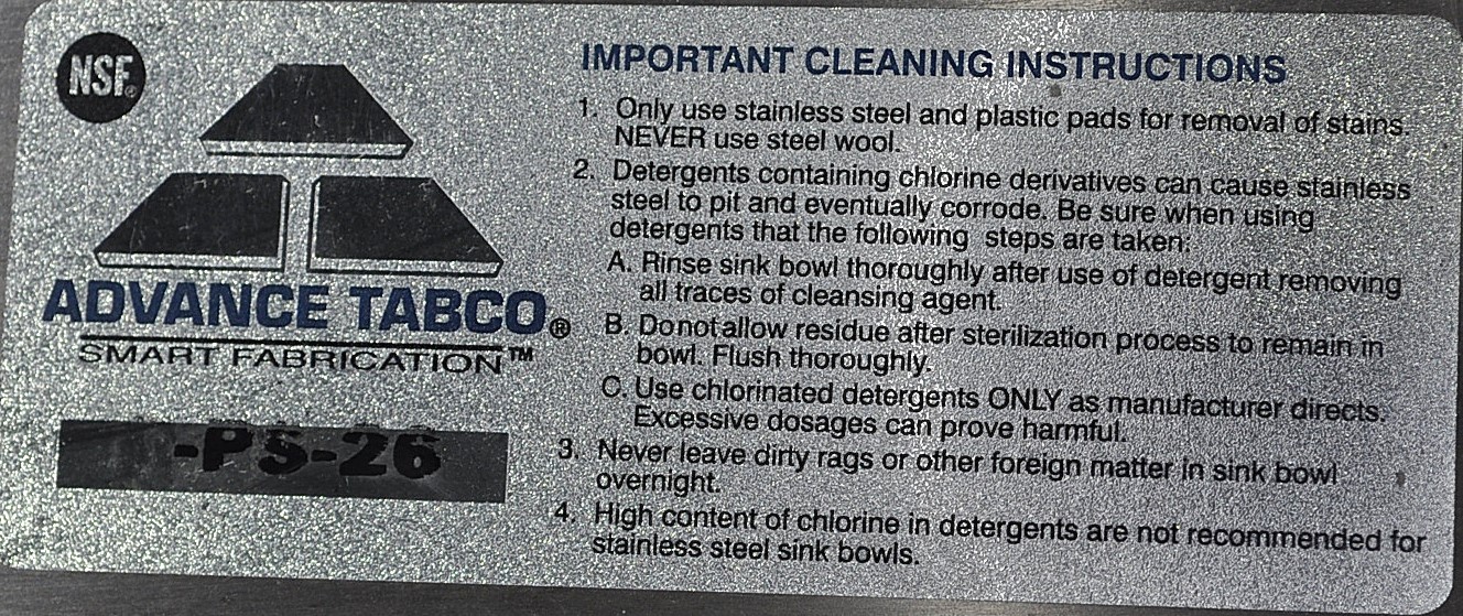 Advance Tabco 7-PS-51 - Item 265160