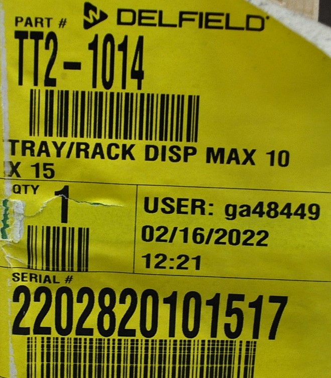 Delfield TT2-1014 - Item 265244