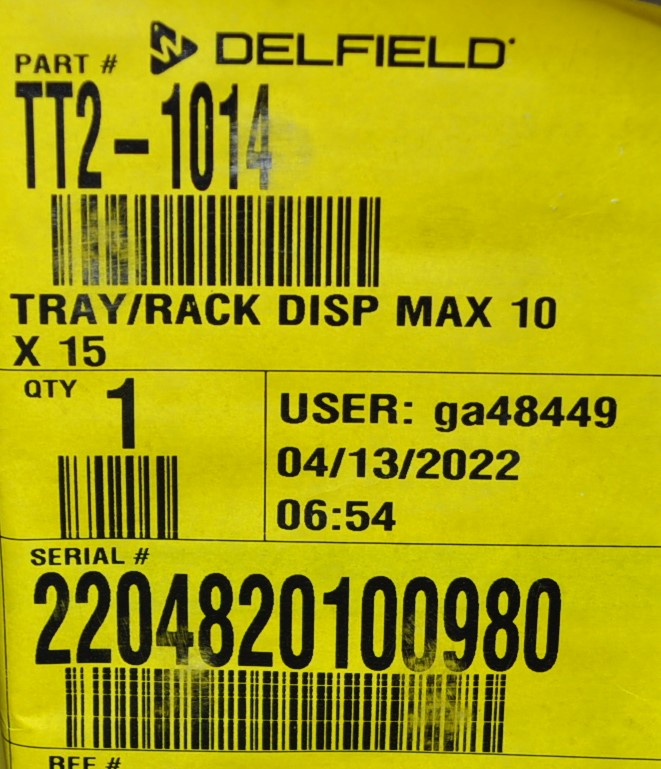 Delfield TT2-1014 - Item 265245